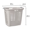 Sterilite Ultra Easy Carry Plastic Laundry Basket, 2.1 Bushel, Grey, 4 Pack - 2 of 4