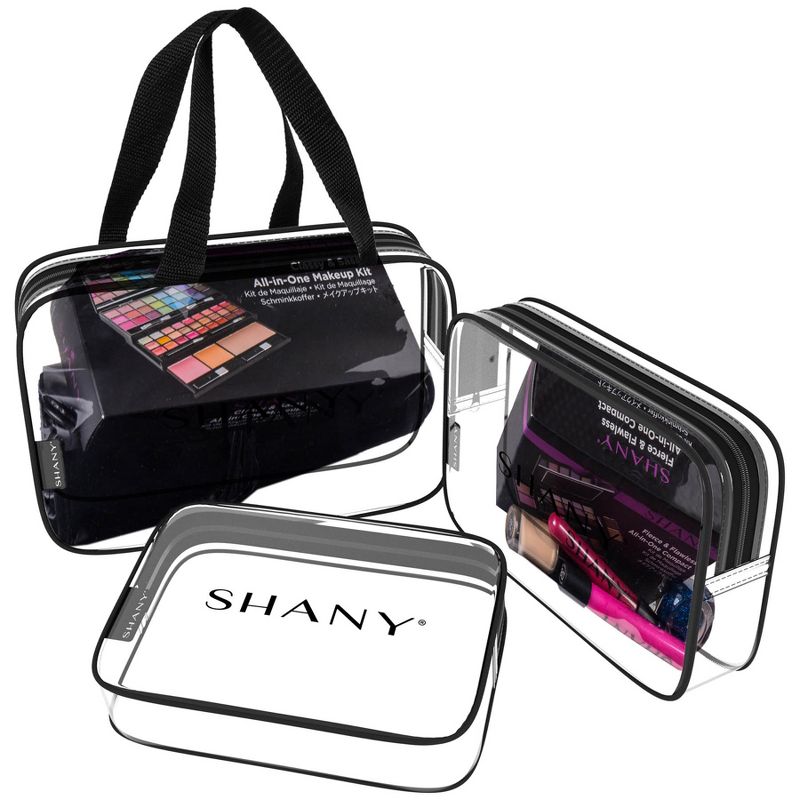 SHANY Clear Toiletry and Makeup Organizer  Bag Set, 2 of 5
