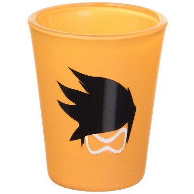 Just Funky Overwatch Tracer 1.5oz Orange Shot Glass