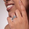 GILDED 1 ct. T.W. Lab Diamond Engagement Ring Set in 925 Sterling Silver or 14K Gold Plating Over Sterling Silver - 4 of 4