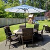 Pure Garden 9 Ft Patio Umbrella, Blue and White - 2 of 4