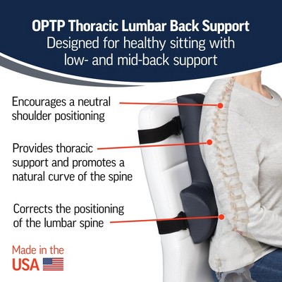 Adjustable Gray Foam Full Back Support Cushion