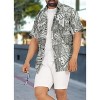 HAPPY BAY Men's Hawaiian Short Sleeve Button Down Shirt Mens Tropical Shirts Casual Holiday Summer Party Caribbean Shirts for Men - 4 of 4