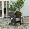Merrick Lane Adirondack Chair with Cup Holder, Weather Resistant HDPE Adirondack Chair - 2 of 4