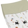 Sweet Jojo Designs Girl Changing Pad Cover Watercolor Floral Garden Green Blue and Orange - 3 of 4