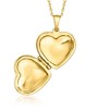 Pure Collection by Ross-Simons Italian 18kt Gold Vermeil Heart Pendant Necklace - 3 of 4
