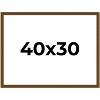 PosterPalooza | Flat Gold Picture Frame - UV Acrylic, Backing Board, Hanging Hardware Included - 2 of 4