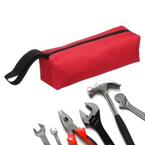 Unique Bargains Oxford Cloth Multi-Purpose Organizing Zipper Electrician Tool Bag 9.8" x 3.4" x 2.8" - 1 of 4