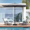 Crestlive Products 9 x 5 FT Patio Outdoor Umbrella  Rectangular Tilting Parasol Waterproof - 2 of 4