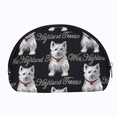 Signare USA Westie Dog Cosmetic Make Up Bag
