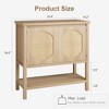 Farmhouse Console Table, Sofa Table with 2-Door Cabinet, Entryway Table with Storage Shelf, Hallway Cabinet Table - 2 of 4