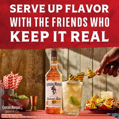 Captain Morgan 100 Proof Spiced Rum - Plastic Bottle