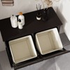 Airsurfer Two-Compartment Tilt-Out Laundry Sorter Cabinet-Black - 4 of 4