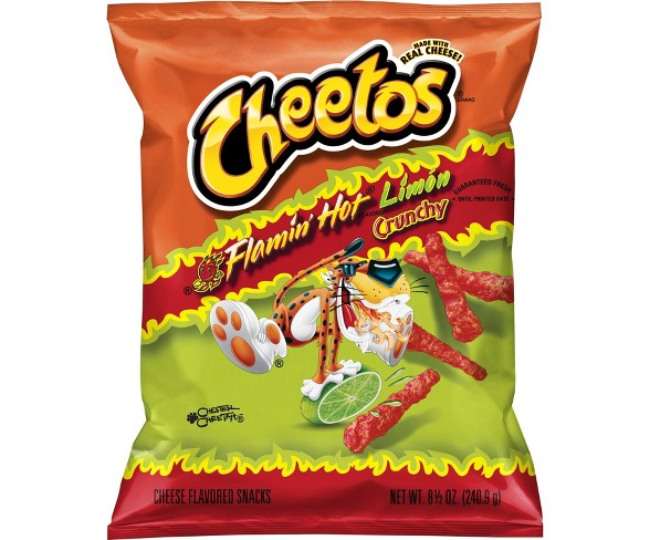 Cheetos Crunchy Flamin' Hot Lim&#243;n Cheese Flavored Snacks - 8.5oz