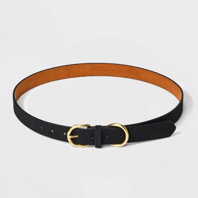Women's Double Harness Metal Loop Belt - Universal Thread' Black - image 2