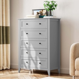 6 Drawer Dresser for Bedroom, Chest of Drawer Dresser for 48 inch TV, Modern Wood Organizer TV Stand for Living Room, Entryway, Hallway - 1 of 4