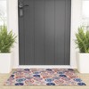 Pimlada Phuapradit Floral Paisley Half Drop Looped Vinyl Welcome Mat - Society6 - 2 of 4