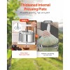 VEVOR 1.45 Gal/5L Fruit Wine Press, 2 Stainless Steel Barrels, Manual Juice Maker, Cider Apple Grape Tincture Honey Olive Oil Making Press, Silver - 3 of 4
