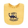 Hudson Baby Infant Boys Cotton Bibs Set, Hugasaurus, One Size - 3 of 4