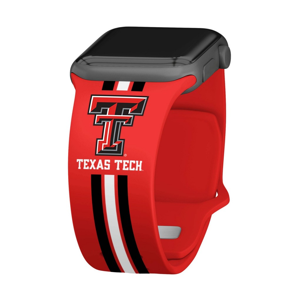 Photos - Smartwatches NCAA Texas Tech Red Raiders Wordmark HD Apple Watch Band - 38/40/41mm Shor