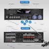 Pyle 6-Channel Bluetooth Hybrid Home Amplifier - Black - 2 of 4
