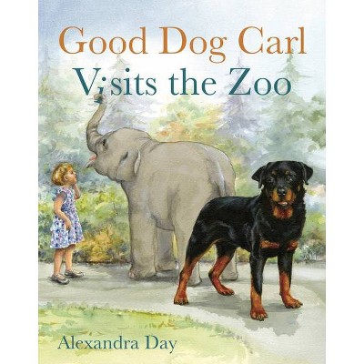 Good Dog Carl Visits the Zoo - Board Book - (Good Dog Carl Collection) by  Alexandra Day