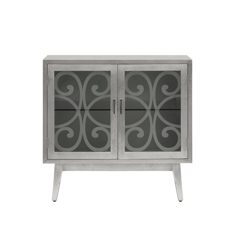 2 Door Anne Accent Cabinet Silver Gray was $469.99 now $328.99 (30.0% off)