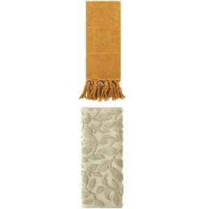 REGALWOVEN 2 Packs Soft Absorbent Cotton Hand Towels with Tassels 14" x 30" - 1 of 4