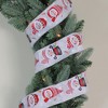 Northlight Red and White Snowman Christmas Wired Craft Ribbon 2.5" x 16 Yards - 2 of 3