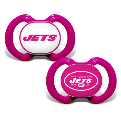 Image of Baby Fanatic Officially Licensed Unisex Pacifier 2-Pack - Pink NFL New York Jets