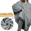 Catalonia Woman Blanket Hoodie Oversized Sweatshirt, Comfy Fleece Pullover Longe Sleeve, One Size Fits All, Gift Woman Wife - 4 of 4