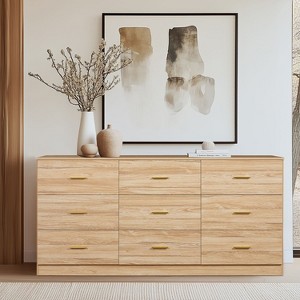 PAGED Modern Dresser Ample Storage Wide Chest of Drawers with Drawers, Storage Cabinet for Bedroom - 1 of 4