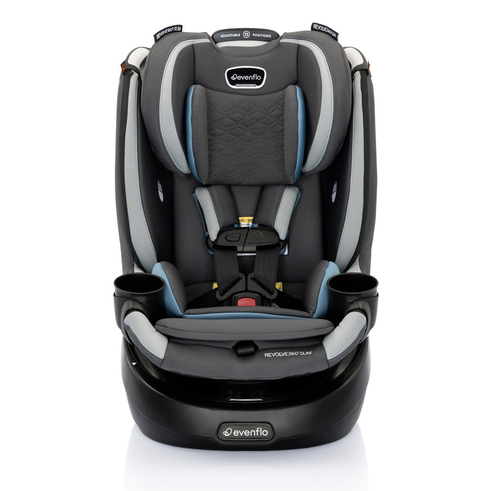 Evenflo Revolve 360 Slim 2-in-1 Rotational Convertible Car Seat with Quick Clean Cover - Stow