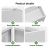 Wooakway 18"H*36"W*18"D Metal Planter Box with Drainage Holes Garden Bed for Garden Yard Balcony Planter Pot Plants Vegetables - 4 of 4