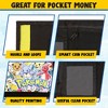 Wallet for Boys and Girls, Kids Trifold Purse Canvas Velcro Wallets with Zip - 2 of 4