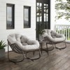 SKRAN Outdoor Rattan Rocking Chair,Padded Cushion Rocker Recliner Chair Outdoor for Front Porch, Living Room, Patio, Garden - 2 of 4