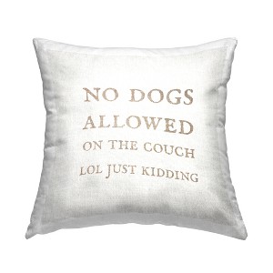 Stupell Industries Dogs Allowed On Couch Funny Pets Minimal Phrase - 1 of 3