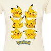 Women's - Pokémon - Pikachu Grid Fitted Graphic T-Shirt - 2 of 3