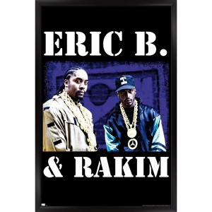 Trends International Eric B. & Rakim - Gold Chains Framed Wall Poster Prints - 1 of 4