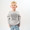Embroidered Game Day Arched - Youth Graphic Sweatshirt - 3 of 4