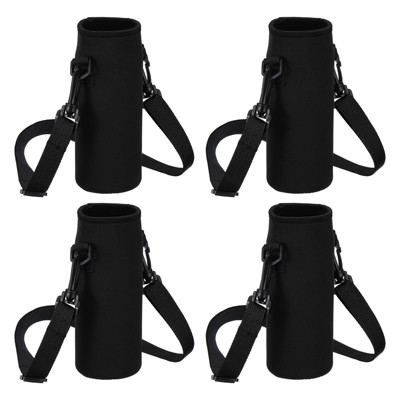 Unique Bargains Neoprene Portable Insulated Adjustable Strap Sports Water Bottle 
Sling Bags 4 Pcs