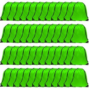 Waterproof Drawstring Backpack Bulk, Nylon Cinch Bags in 10 Colors for School, Gym, Sports - 1 of 4