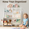 FONTOI Metal/Wood Kids Bookshelf, 3/4 Tier Toddler Bookshelf and Toy Storage Organizer for Kids Room, Bedroom, Living Room, Playroom and Nursery - 4 of 4
