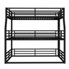 KWPZQEB Metal Triple Bunk Bed with Safety Guardrails, Heavy-duty Triple Bed with Noise-reduced Design - 4 of 4