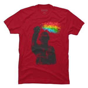 Men's Design By Humans Rainbow Ops By gloopz T-Shirt - 1 of 4