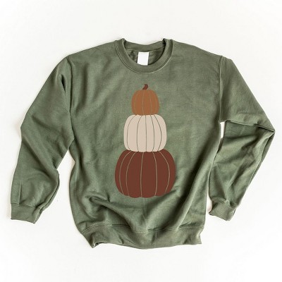 Simply Sage Market Women s Graphic Sweatshirt Pumpkins Stacked