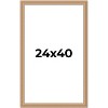 PosterPalooza | Weathered Yellow Picture Frame - UV Acrylic, Foam Board Backing, Hanging Hardware - 2 of 4