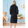 ADR Women's Zip Up Plush Long Robe, Oversized Knee Length Bathrobe with Two Way Zipper - 3 of 3
