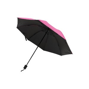 Unique Bargains Portable Umbrella 8-Rib Solid Color Manual Sun Impact Cloth Vinyl 39.37"x27.17" 1 Pcs - 1 of 4