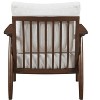 Modern Living Room 1pc  Accent Chair Solid Wood Brown Finish Wooden Furniture - 4 of 4